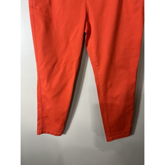 Lauren Ralph Lauren Jeans Size 6Womens Orange Stretch Mid Rise Straight Ankle - Picture 12 of 14